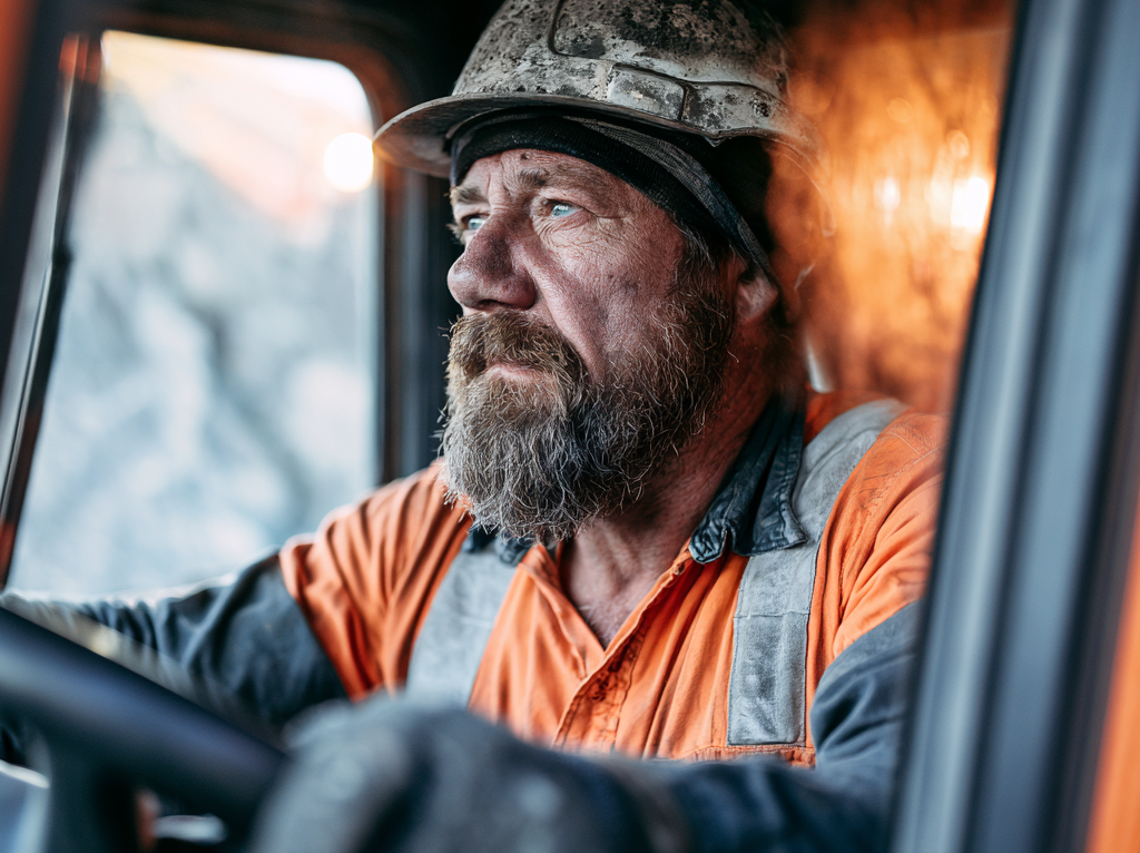 optalert early risk detection blog - mining worker driving a truck